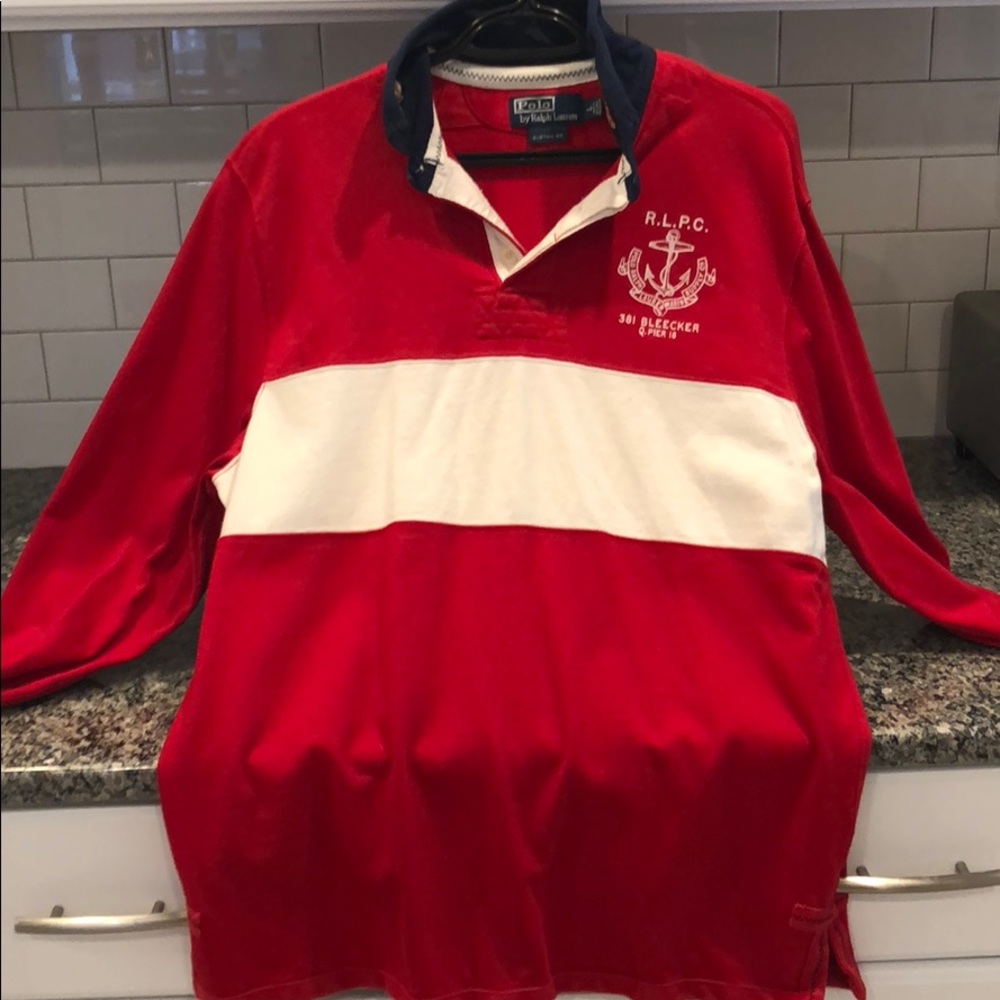 Ralph Lauren rugby style polo long sleeves